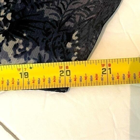 Joie Sheer Blues Grays Floral Babydoll CottageCore Feminine Dress NWOT Size M - Picture 11 of 12